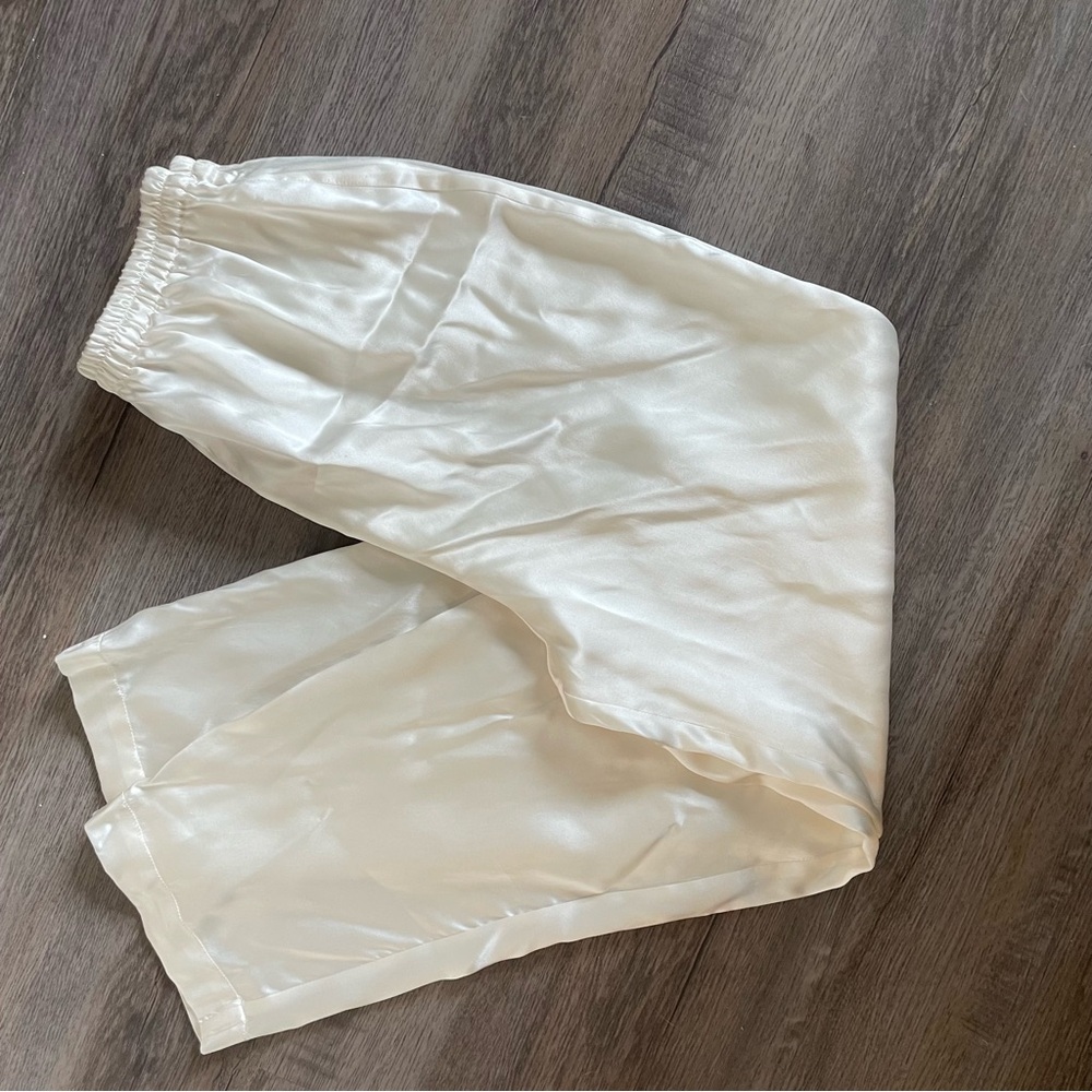 Morgan Taylor Ivory Satin Sleepwear